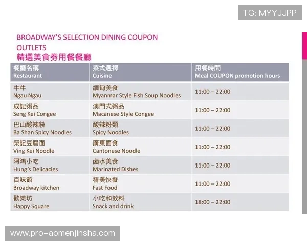 百老汇官网澳门优惠活动时间安排及参与条件详细说明